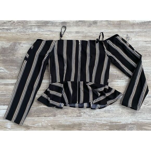 J.O.A. Blouse Back Zip Womens Sz Small - Picture 3 of 5